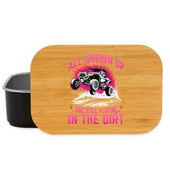 UTV Off Road Girl Woman 4 Wheeler Side by side - Lunch Box - black - Front