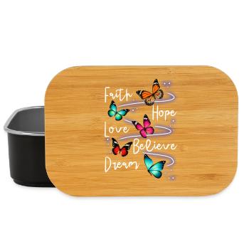 Inspiring Butterfly Monarch Butterfly Garden - Lunch Box - black - Front
