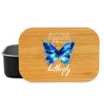 Inspiring Butterfly Monarch Butterfly Garden - Lunch Box - black - Front