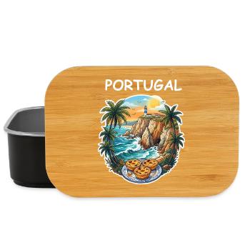 Falaises du Portugal - Boîte à goûter - noir - Devant