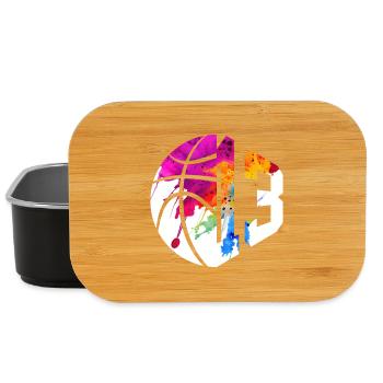 NR. 13 NUMMER 13 BASKETBALL 13. GEBURTSTAG - Lunch Box - Schwarz - Vorne