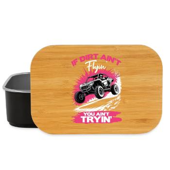 UTV Off Road Girl Woman 4 Wheeler Side by side - Lunch Box - black - Front