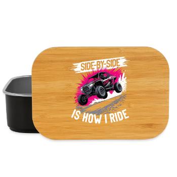 UTV Off Road Girl Woman 4 Wheeler Side by side - Lunch Box - Schwarz - Vorne