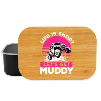 UTV Off Road Girl Woman 4 Wheeler Side by side - Lunch Box - Schwarz - Vorne