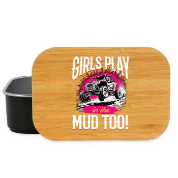 UTV Off Road Girl Woman 4 Wheeler Side by side - Lunch Box - Schwarz - Vorne