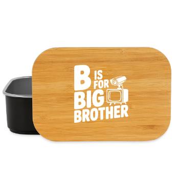 B c’est pour Big Brother - Boîte à goûter - noir - Devant