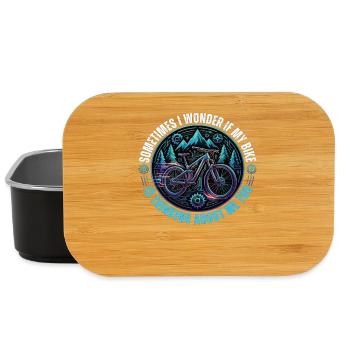 Mountain Bike Saying Biker Gift MTB - Lunch Box - black - Front