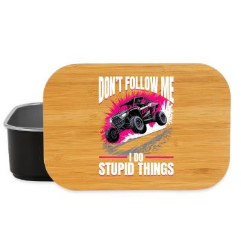 UTV Off Road Girl Woman 4 Wheeler Side by side - Lunch Box - Schwarz - Vorne
