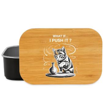 Cat Owners Humor Cat Logic Funny Cats - Lunch Box - black - Front