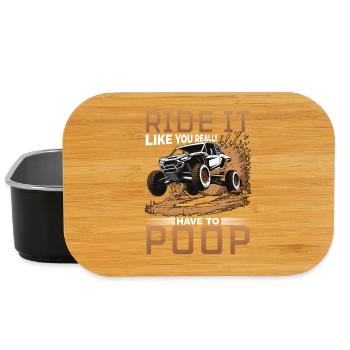 UTV Off Road Boy Men 4 Wheeler Side by side - Lunch Box - Schwarz - Vorne
