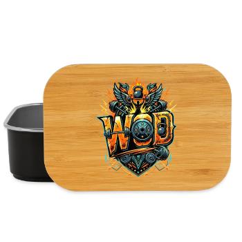WOD Fitness Muscu Entraînement Cross Sport salle - Boîte à goûter - noir - Devant