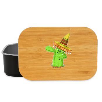 Éponge la chemise mexicaine Cactus - Boîte à goûter - noir - Devant