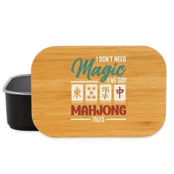 Es Ist Mahjong-zeit - Lunch Box - Schwarz - Vorne