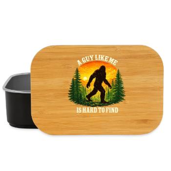 Bigfoot, Sasquatch, yéti, créatures cryptides, grand pied. - Boîte à goûter - noir - Devant