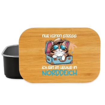 Nordsee NUR KEIN STRESS BIN IM URLAUB AN DER - Lunch Box - Schwarz - Vorne