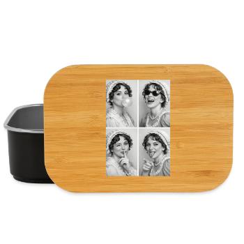 Jane Austen Photo Collage - Lunch Box - black - Front
