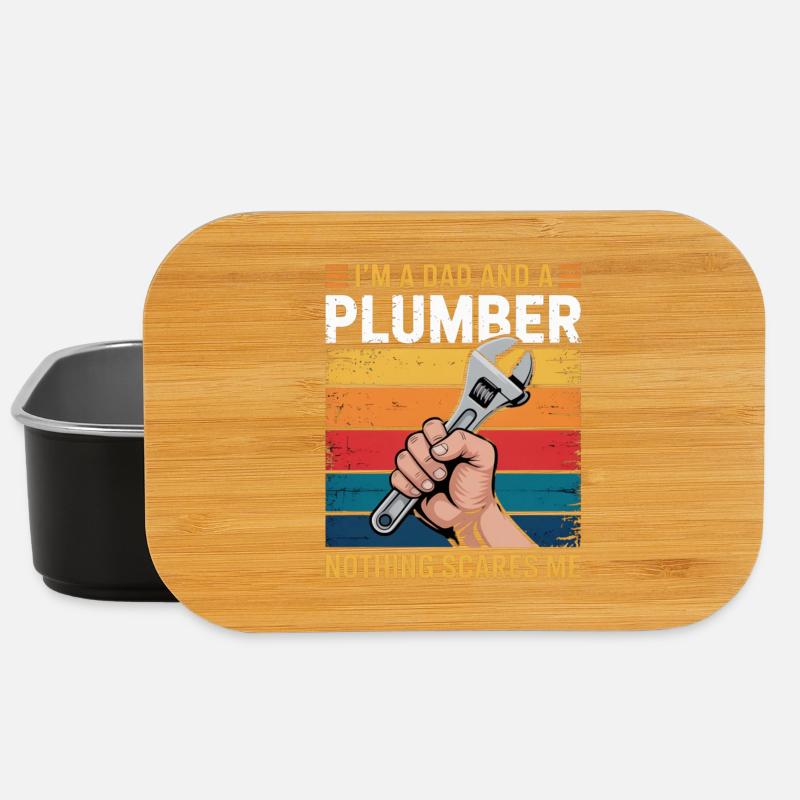 Father plumber: Don't be afraid - Lunch Box - black