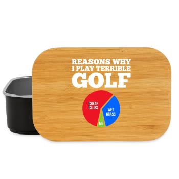 Gründe, warum Golfliebhaber Golfer ist - Lunch Box - Schwarz - Vorne