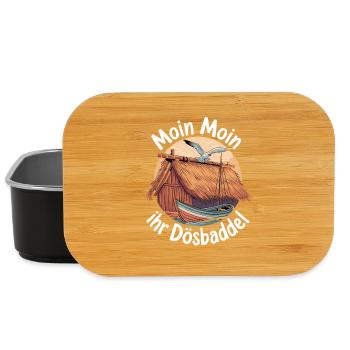  Moin Moin Ihr Dösbaddel Norddeutsch Humor Küste - Lunch Box - Schwarz - Vorne