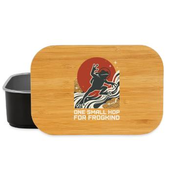 One Small Hop For Frogkind Space Frog Astronaut - Lunch Box - black - Front