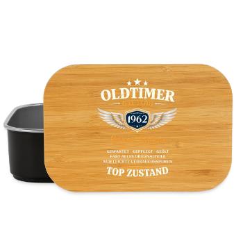 64. Geburtstag Geschenk Mann Oldtimer Vintage 1962 - Lunch Box - Schwarz - Vorne