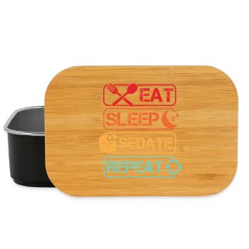 Anesthesiologist Eat Sleep Sedate Anesthesia - Lunch Box - black - Front