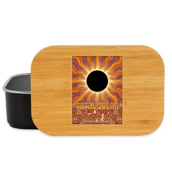Total Solar Eclipse 2026 Sunburst-Poster - Lunch Box - Schwarz - Vorne