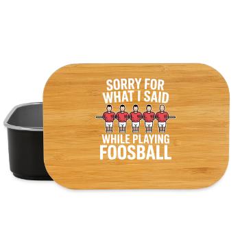 Tischfußball Evolution Lustiges Kickern Foosball - Lunch Box - Schwarz - Vorne