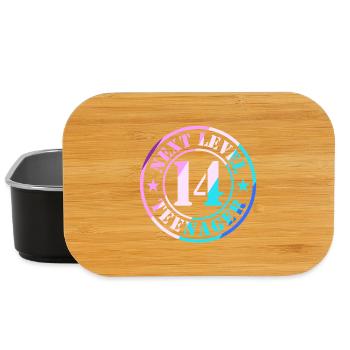 14. Geburtstag Junge Mädchen Teenager Level 14 - Lunch Box - Schwarz - Vorne