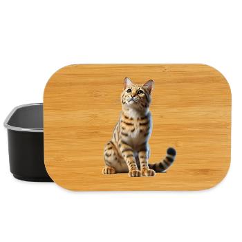 Savannah Katze Savannah Cat - Lunch Box - Schwarz - Vorne
