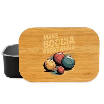An ideal design for any bocce player who wants to play bowls. - Lunch Box - black - Front