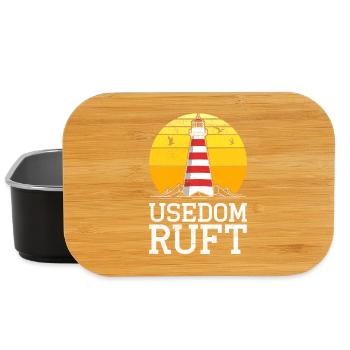 Island USEDOM CALLS Baltic Sea Usedom Holiday Funny - Lunch Box - black - Front