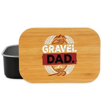 Gravel Dad Bike Offroad Dad Biker - Lunch Box - black - Front