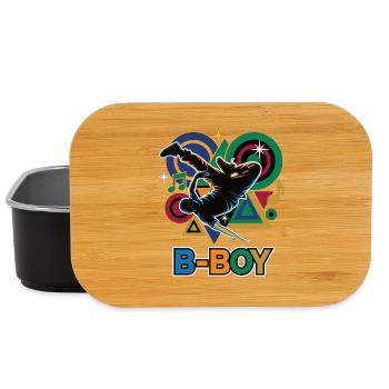Breakdance B-Boy Hip Hop Streetdance Style - Lunch Box - black - Front