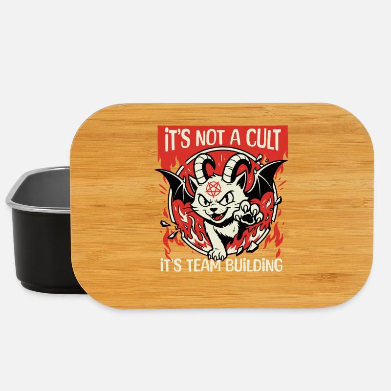 Es ist kein Kult lustige dunkle Katze - Lunch Box - Schwarz