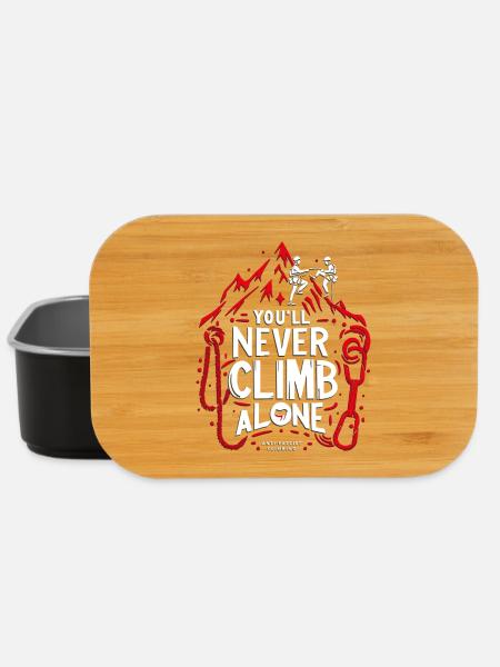 You'll never climb alone - Lunch Box - black