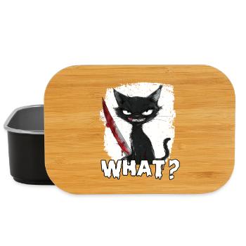 Halloween Decoration Horror Rabbit Holder Gift - Lunch Box - black - Front
