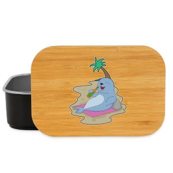 Seehund Flasche Bier - Lunch Box - Schwarz - Vorne