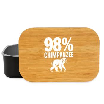 98 % de chimpanzés - Boîte à goûter - noir - Devant