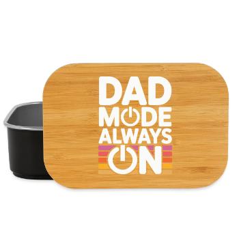 Papa mode toujours en activité Idée de cadeau drôle Père - Boîte à goûter - noir - Devant