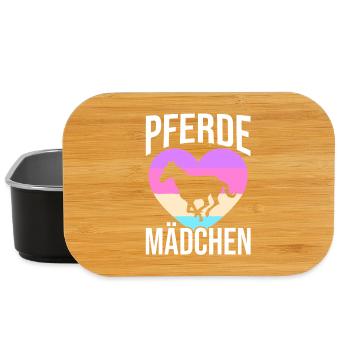 Reiten Pferdeliebhaber Reiterhof Pferde - Lunch Box - Schwarz - Vorne