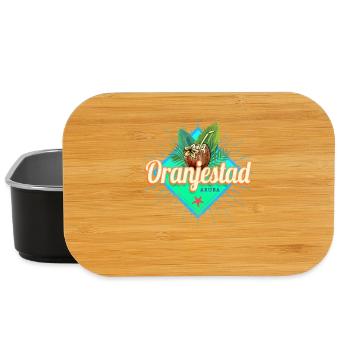 Oranjestad in Aruba Vacation Vintage Caribbean Design - Lunch Box - black - Front
