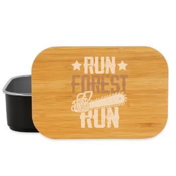 Waldpfad Kettensäge Vintage Run Forest Run - Lunch Box - Schwarz - Vorne