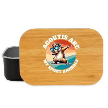 Lustige Aguti Sprüche - Lunch Box - Schwarz - Vorne