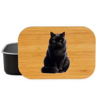 Black cat - Lunch Box - black - Front