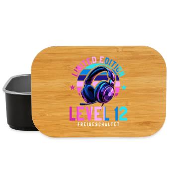 11. Geburtstag Junge Mädchen Gamer Level 11 - Lunch Box - Schwarz - Vorne