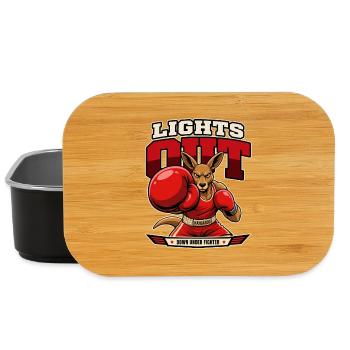 Känguru Knockout – Lights Out Boxing - Lunch Box - Schwarz - Vorne
