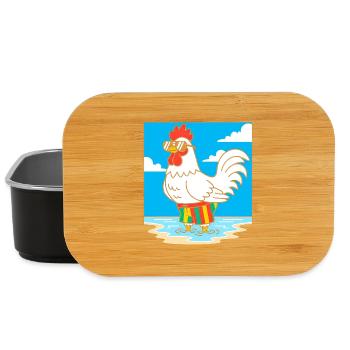 Sommerhuhn am Strand - Lunch Box - Schwarz - Vorne