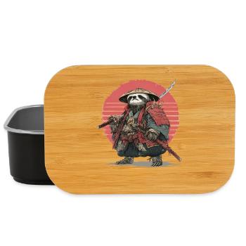 Sloth Samurai in Red Sunset Armor - Lunch Box - black - Front