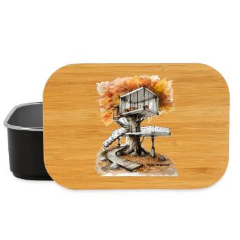 Autumn Treehouse Skydeck - Lunch Box - black - Front